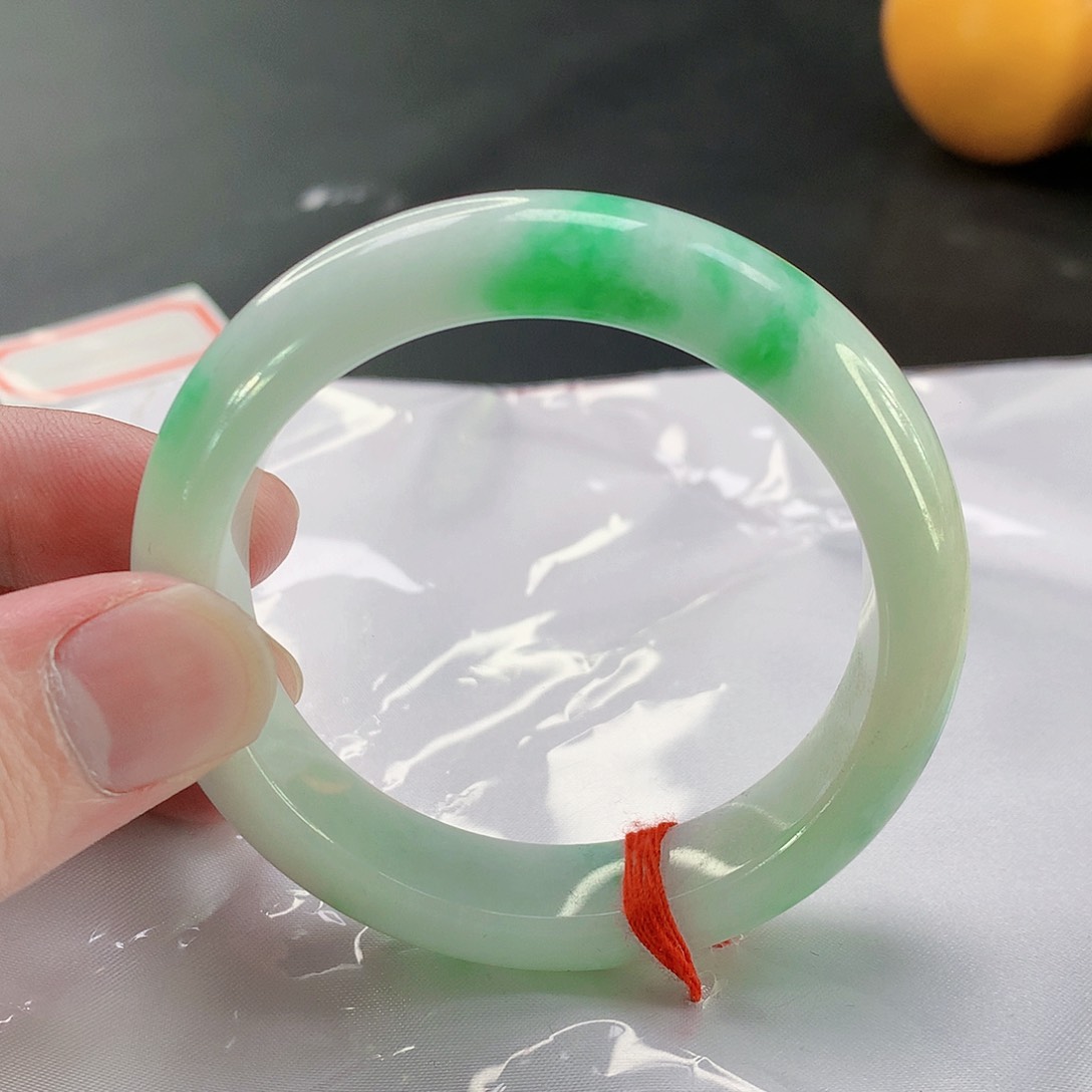 翡翠手镯未镶嵌102缅甸天然翡翠A货