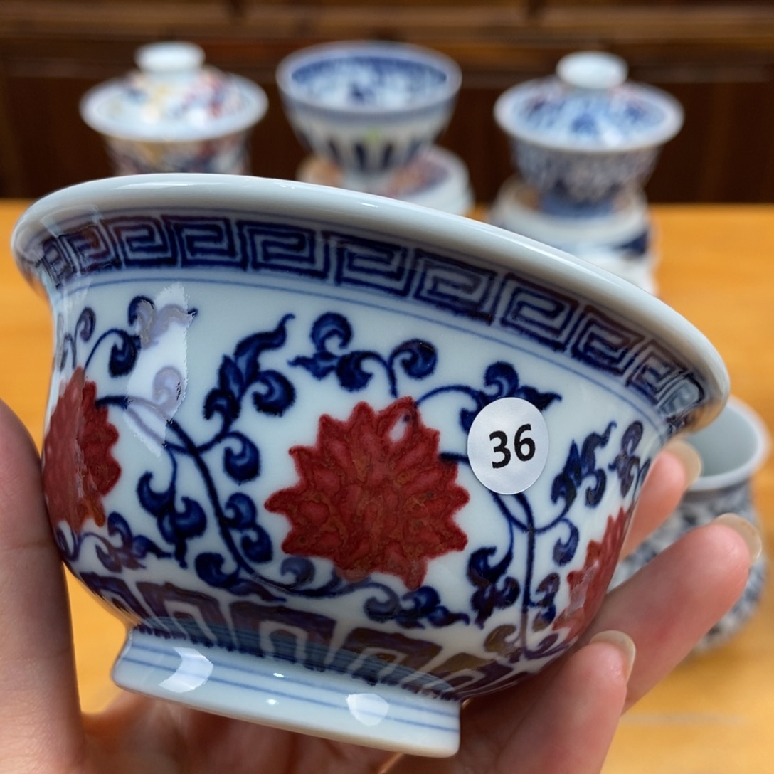 手绘现代茶具非古董