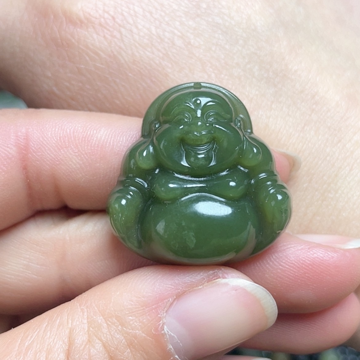 【闪购商品】和田玉颈饰未镶嵌30mm 微棉放漏