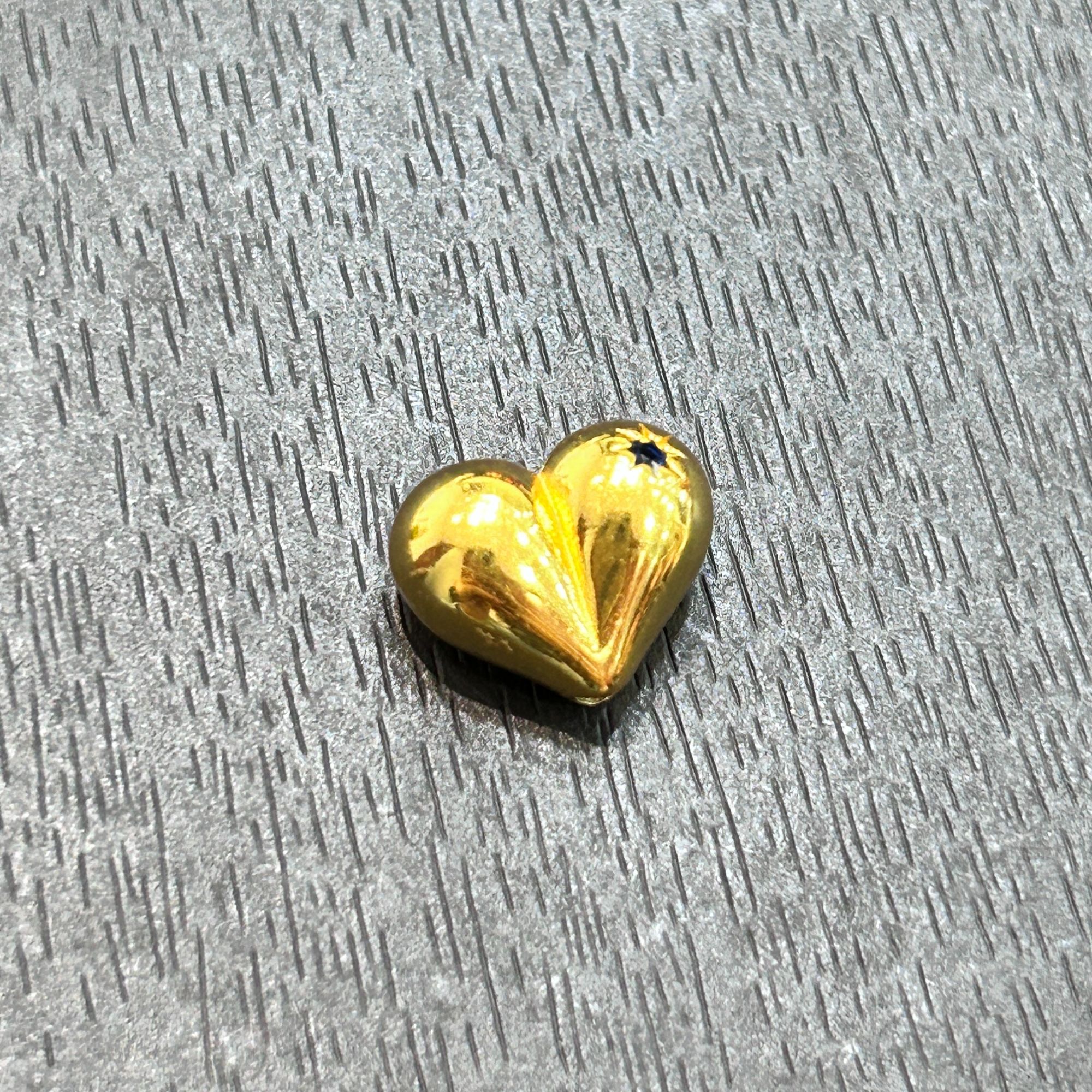 925银银制品 【店长专享】925银亮面桃心配件PJ976