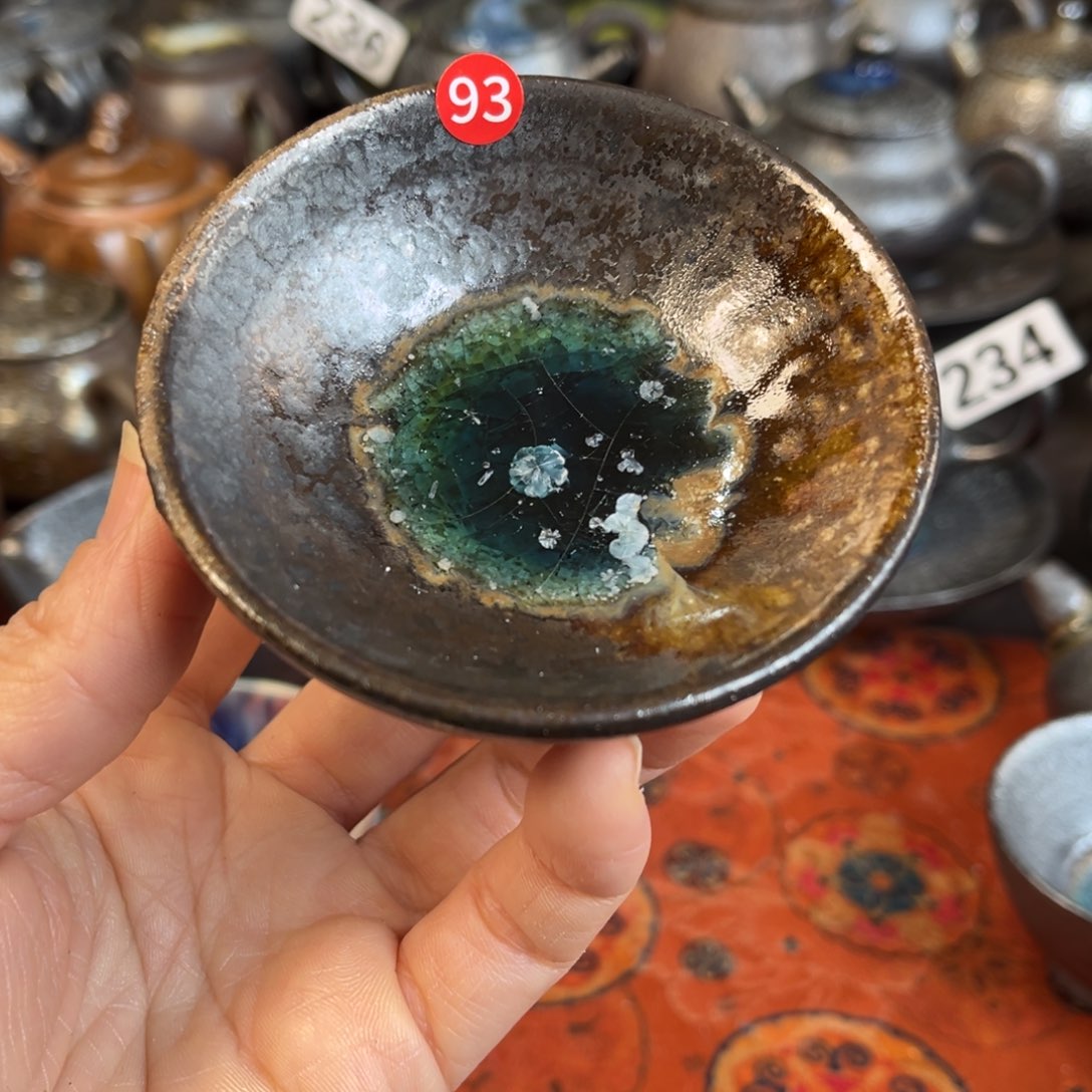 柴烧茶器主人杯杯柴烧