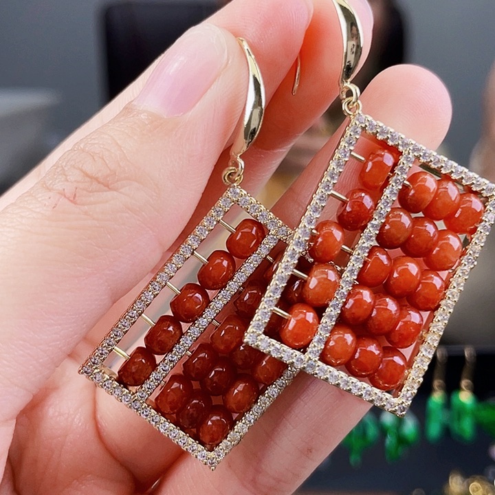 翡翠耳饰未镶嵌饰品