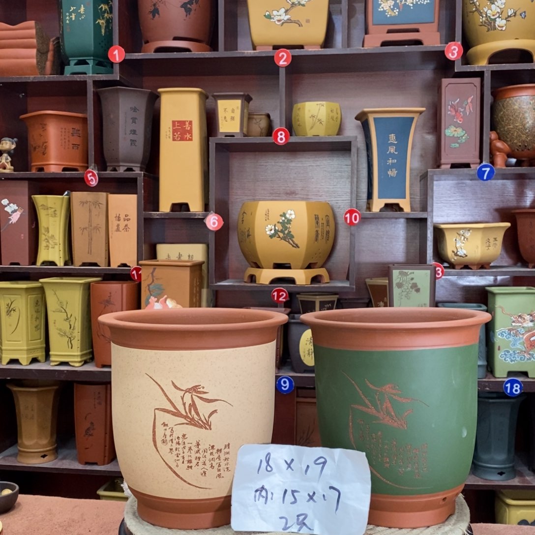 紫砂艺术紫砂花盆