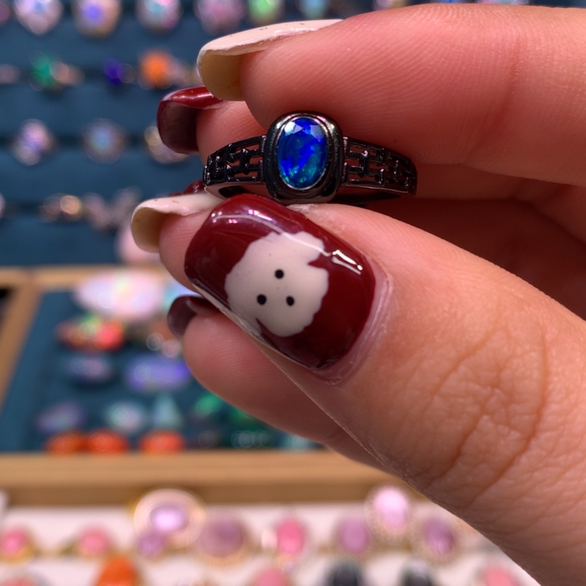 【闪购商品】欧泊戒指款式银S925镶嵌