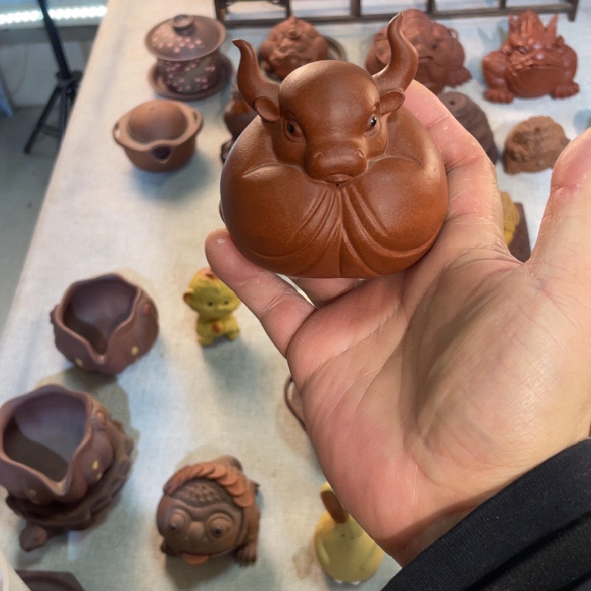 【闪购商品】紫砂茶宠精品牛仙