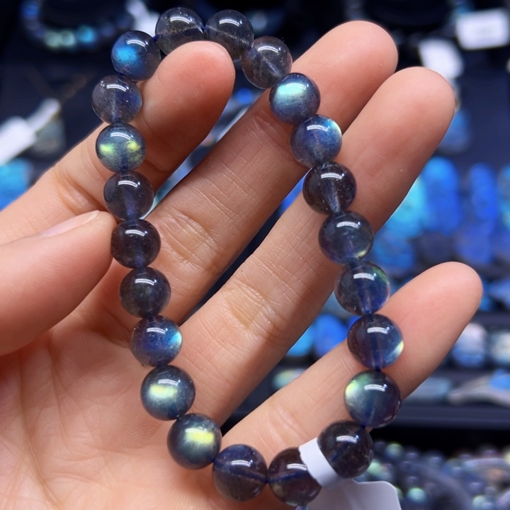 拉长石手串未镶嵌8.5左右