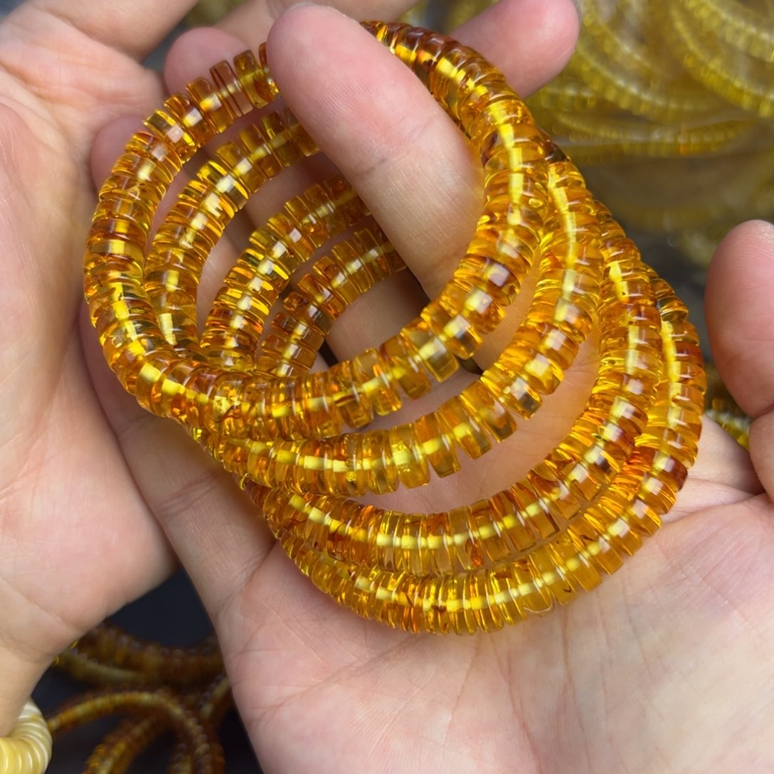 琥珀未镶嵌裸石花珀多样发其一9妈妈014