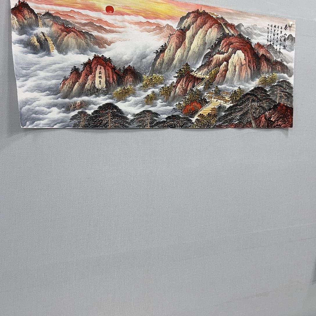 寿***司国画国画作品纯手绘