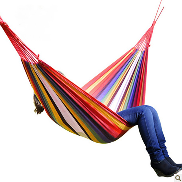 户外露营加厚户外休闲帆布吊床带绑绳