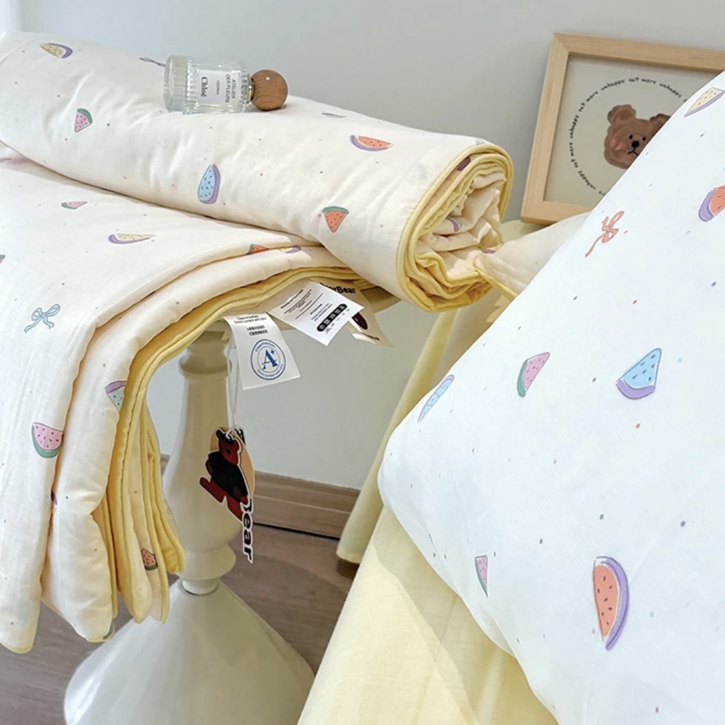 【彩虹西瓜凉皮夏被】100四季柔软透气夏凉春秋被