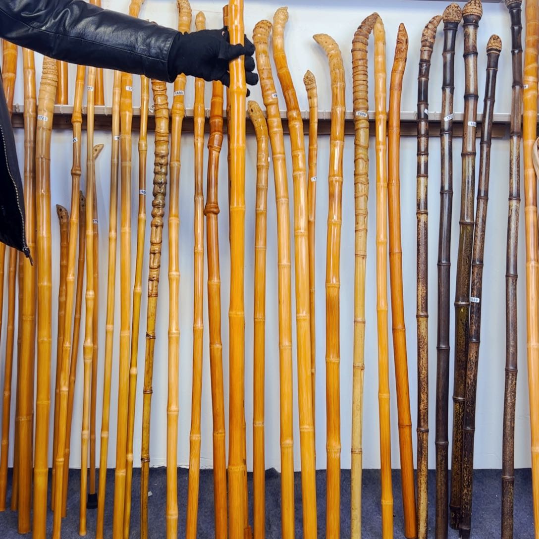 1733玉竹杖登山杖手持拐棍