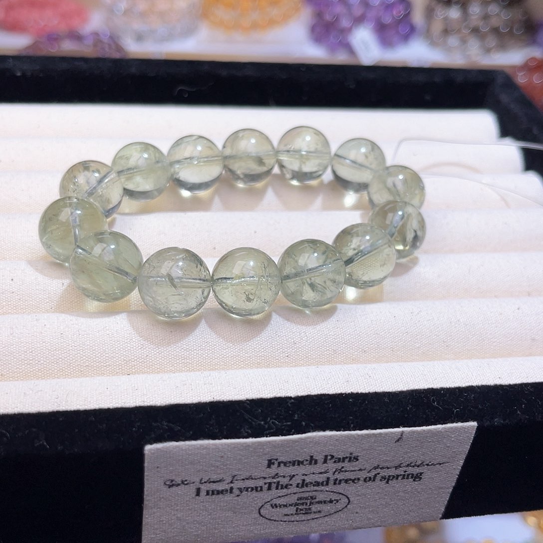 水晶手串未镶嵌发***狗天然水晶15mm