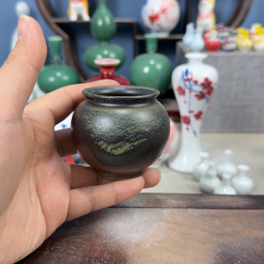 陶瓷手工小花器摆件