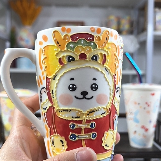 手绘高温釉下彩陶瓷