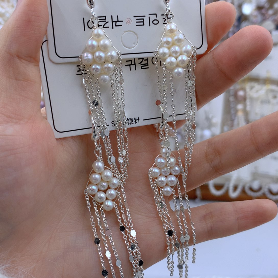 颈饰合金淡水珍珠