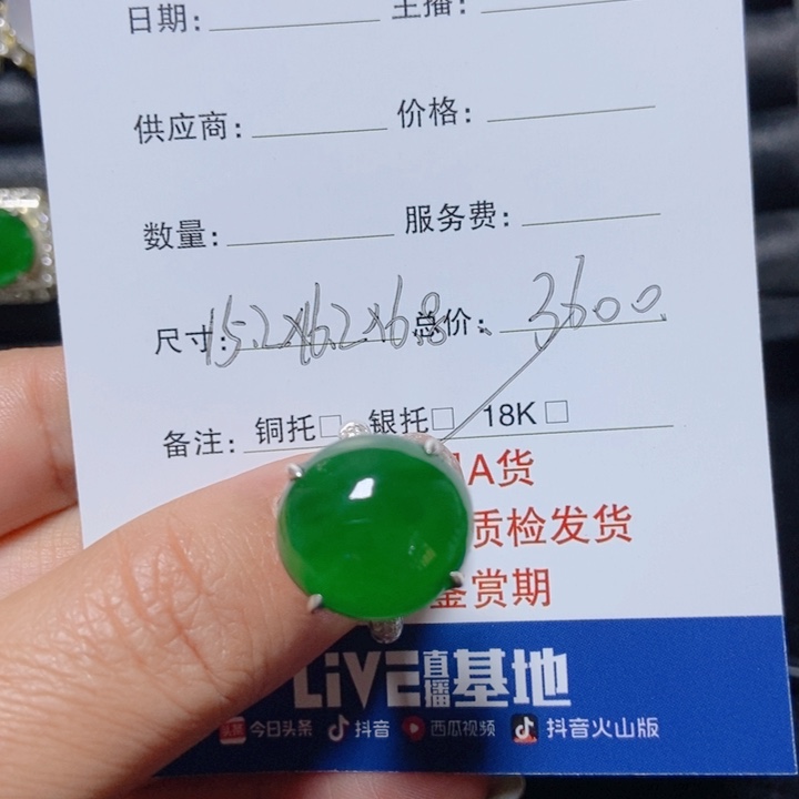 小***烟翡翠银S925镶嵌颈饰翡翠