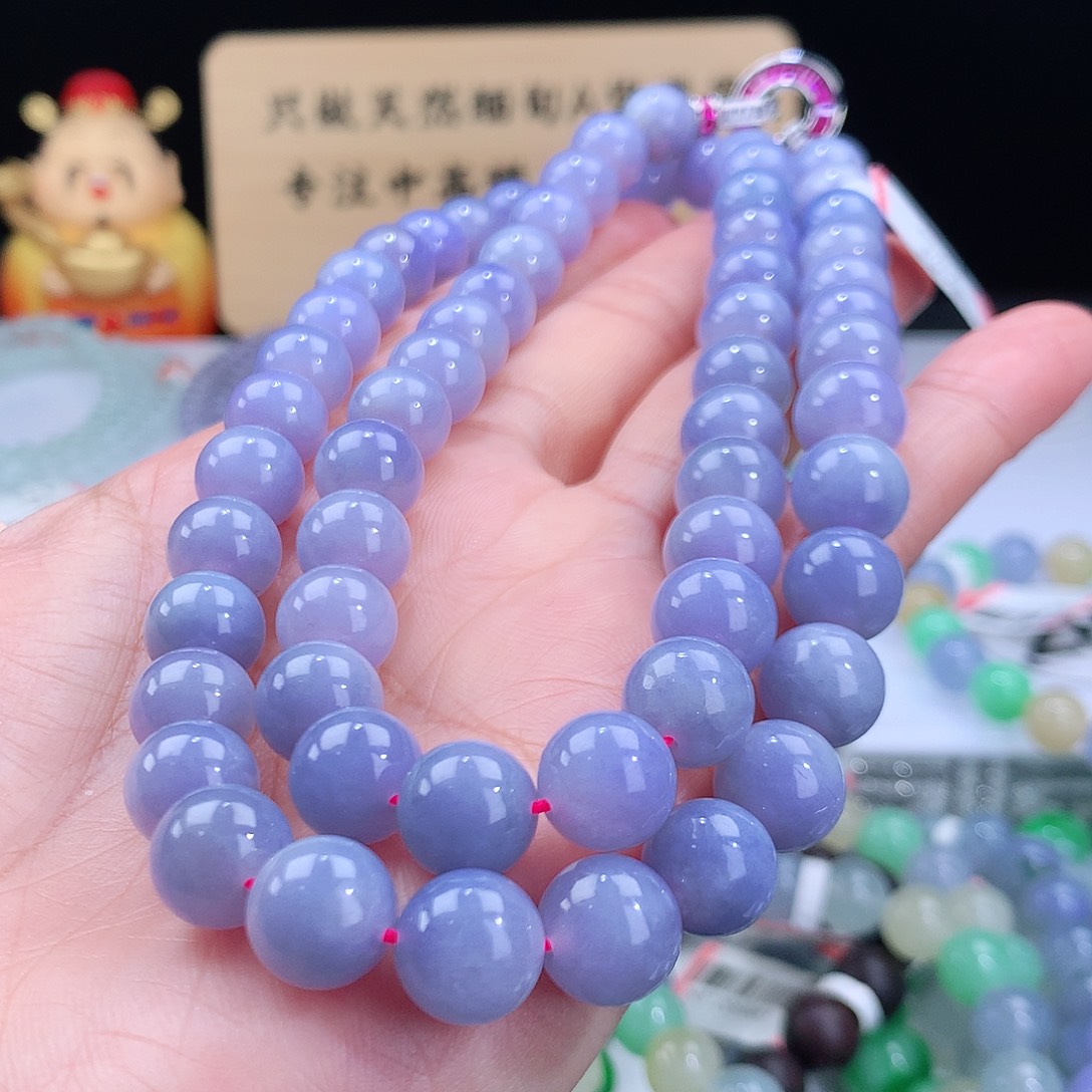 翡翠项链未镶嵌好****人卡10mm