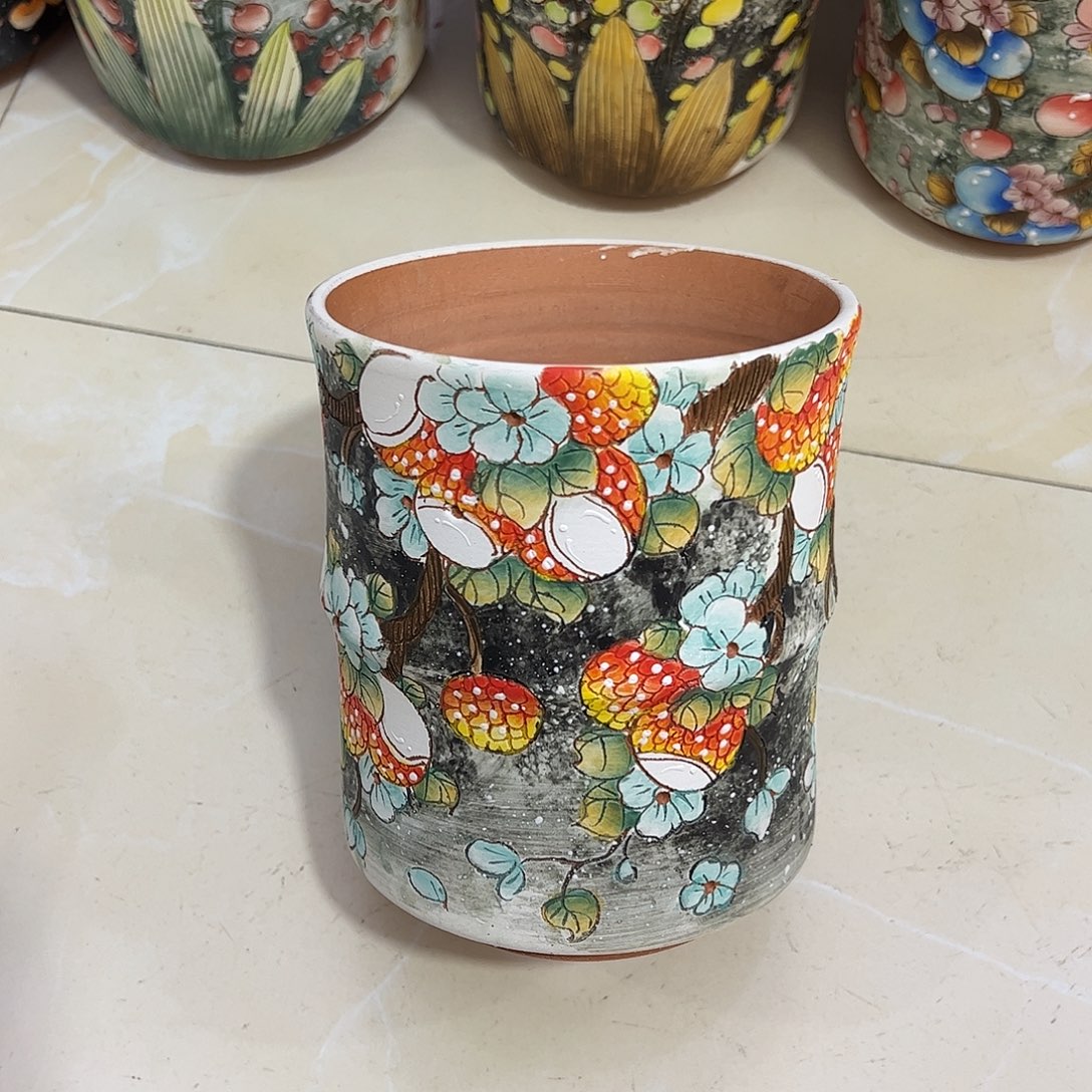 景德镇炫彩手绘口12高15