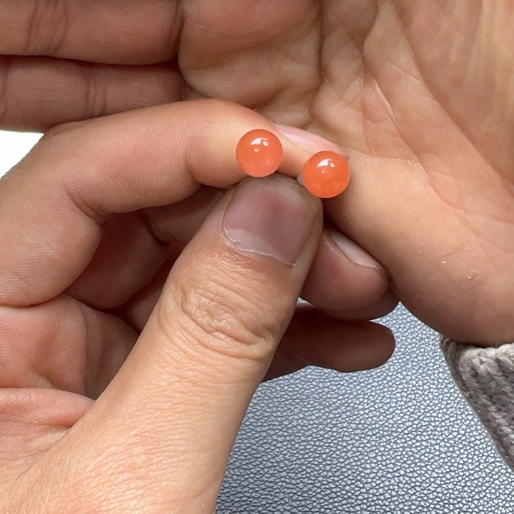 玛瑙/玉髓耳钉银S925镶嵌耳钉