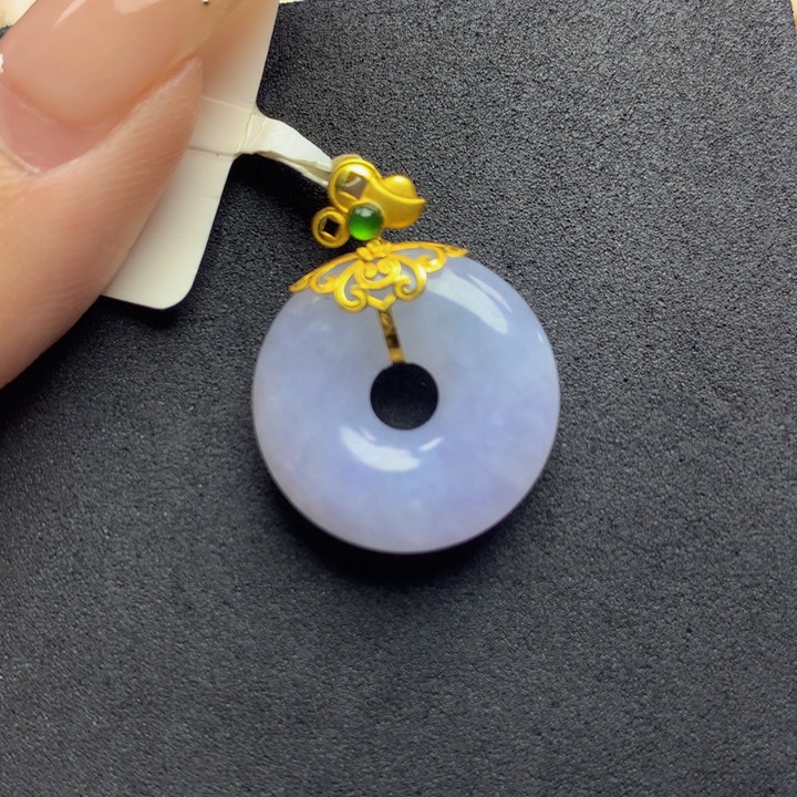 翡翠手链18K金镶嵌翡翠