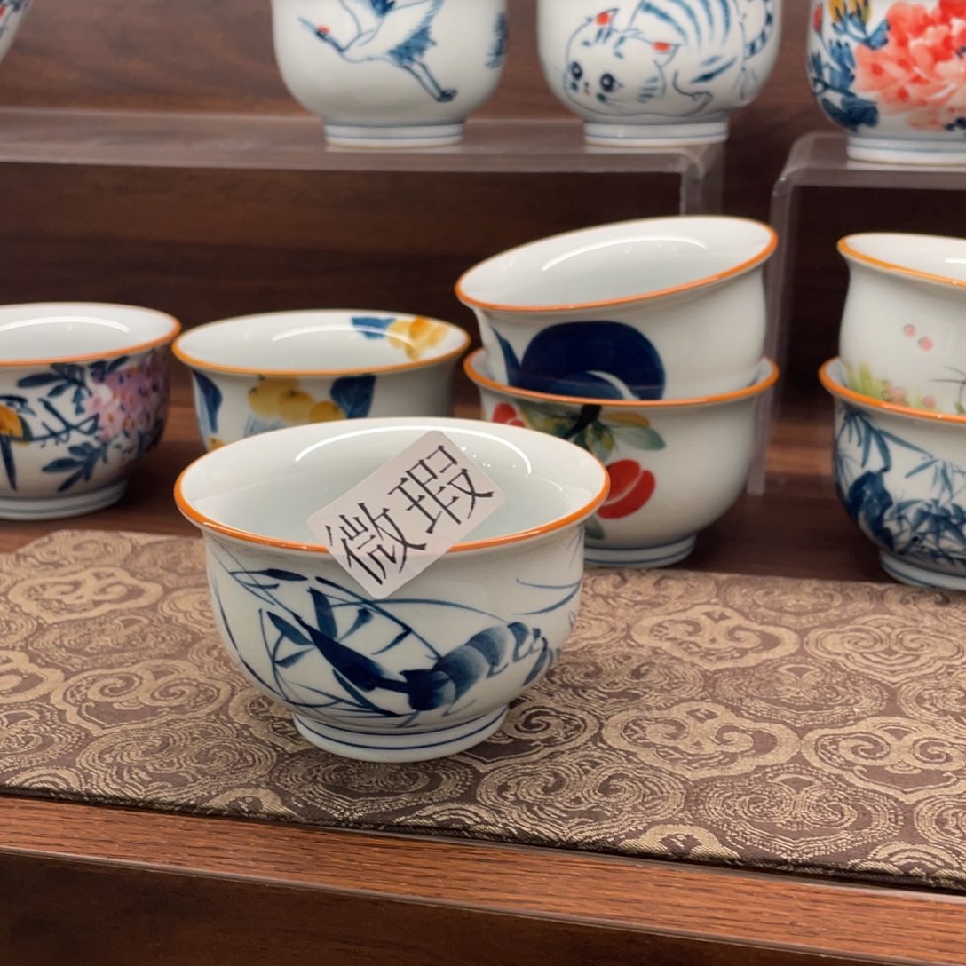 微瑕釉下彩纯手绘