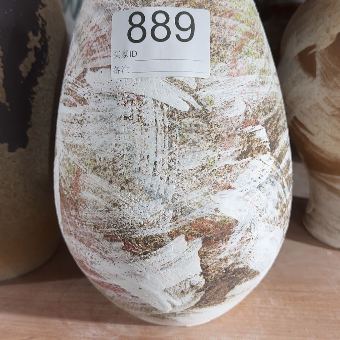 摆件景德镇高温花器编码889高27口8默认无孔