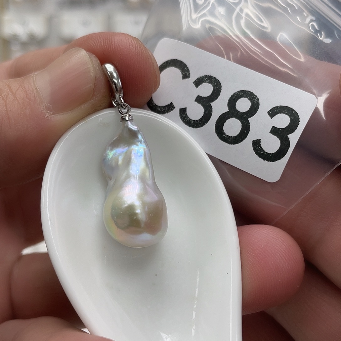 淡水珍珠颈饰银S925镶嵌