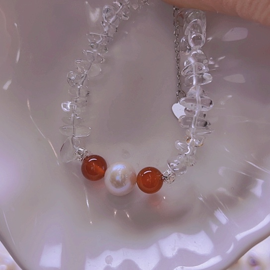 淡水珍珠手绳合金