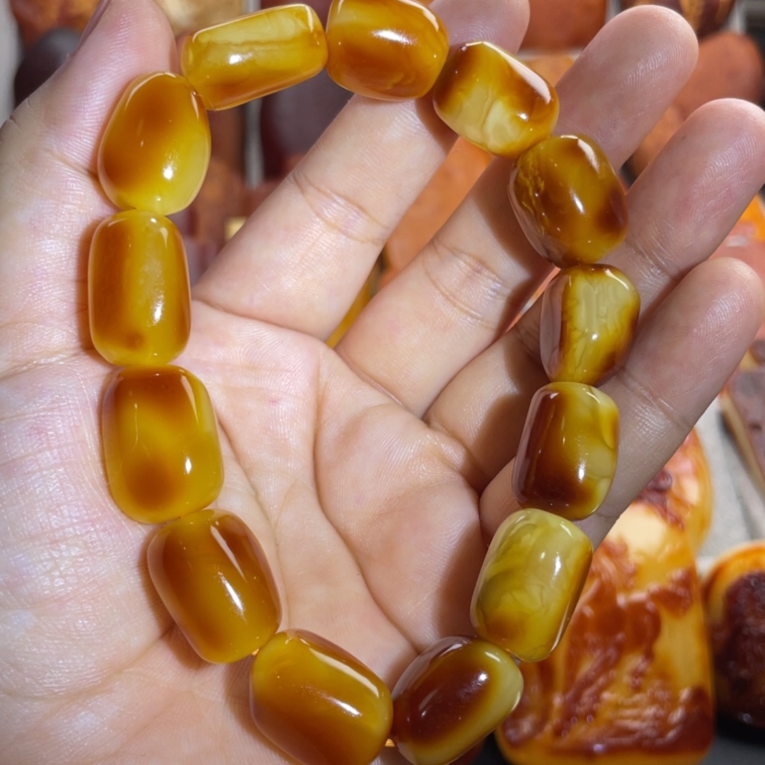 定制琥珀未镶嵌定制款天然琥珀蜜蜡