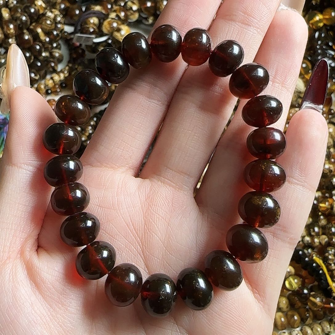 琥珀耳饰未镶嵌博**姐抚顺琥珀