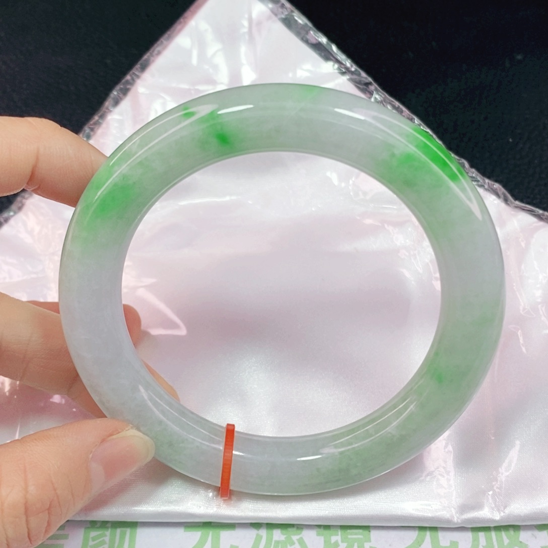 未镶嵌手镯翡翠61圆镯