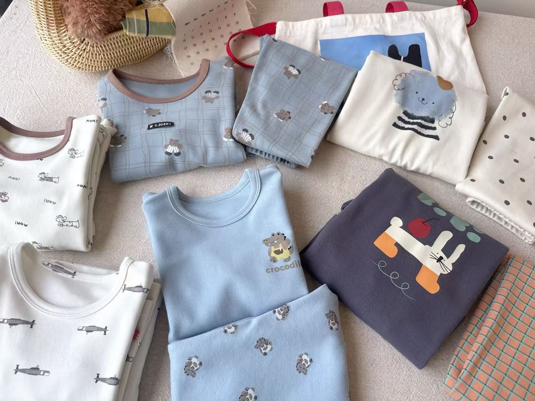 【小啊揪】儿童2025茁伴280克A类莱赛尔加棉家居服 3d立裁 10A抗菌