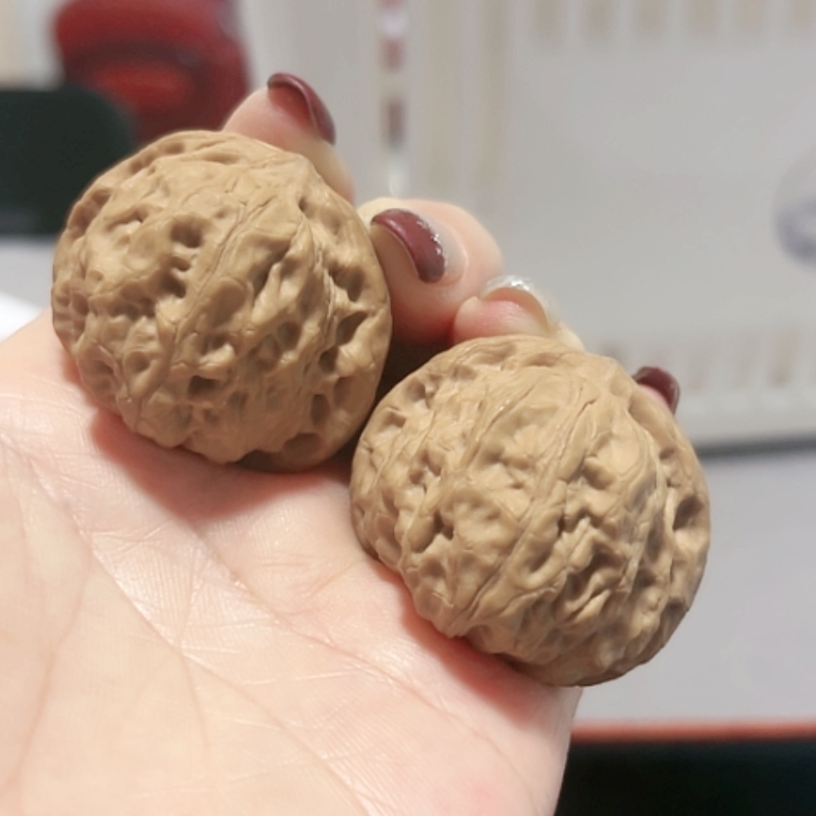 【闪购商品】文玩核桃把件34-35凤凰山