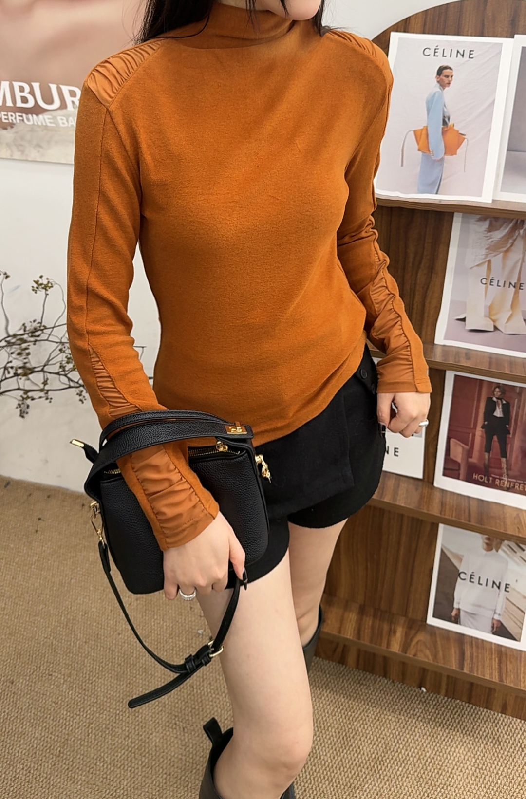 1209-15   女士时尚气质知性百搭长袖打底  AGY  86125