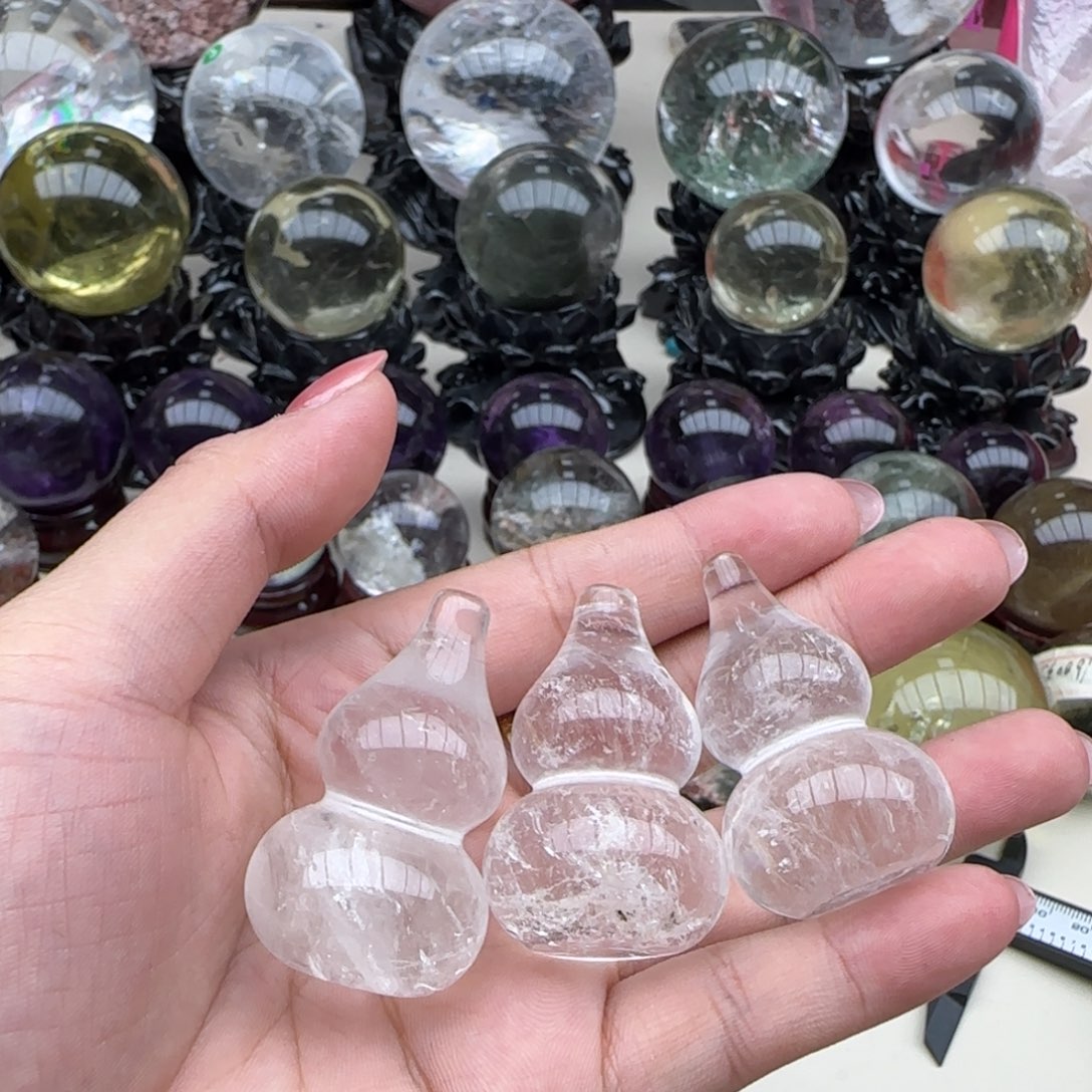 L***钵水晶摆件未镶嵌a127