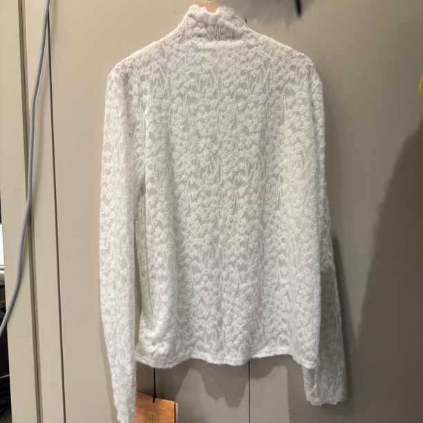 JiuMi设计师款高领蕾丝打底衫