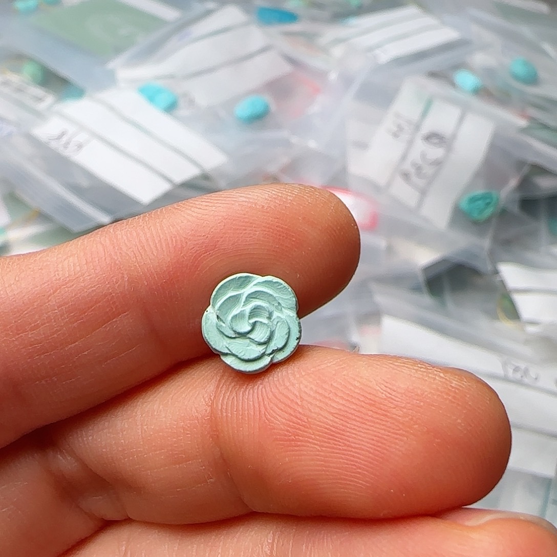 绿松石珠宝半成品未镶嵌