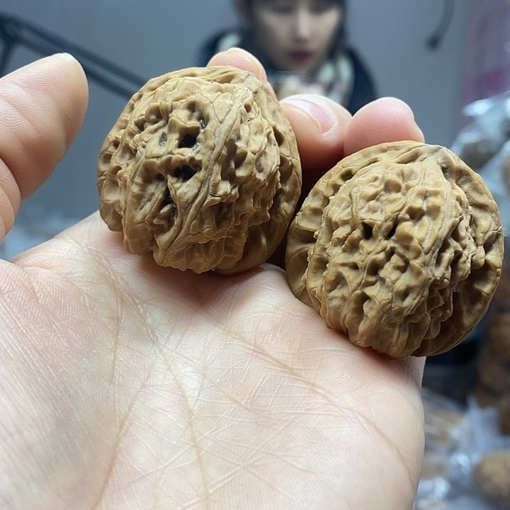 把件文玩核桃38白狮子油