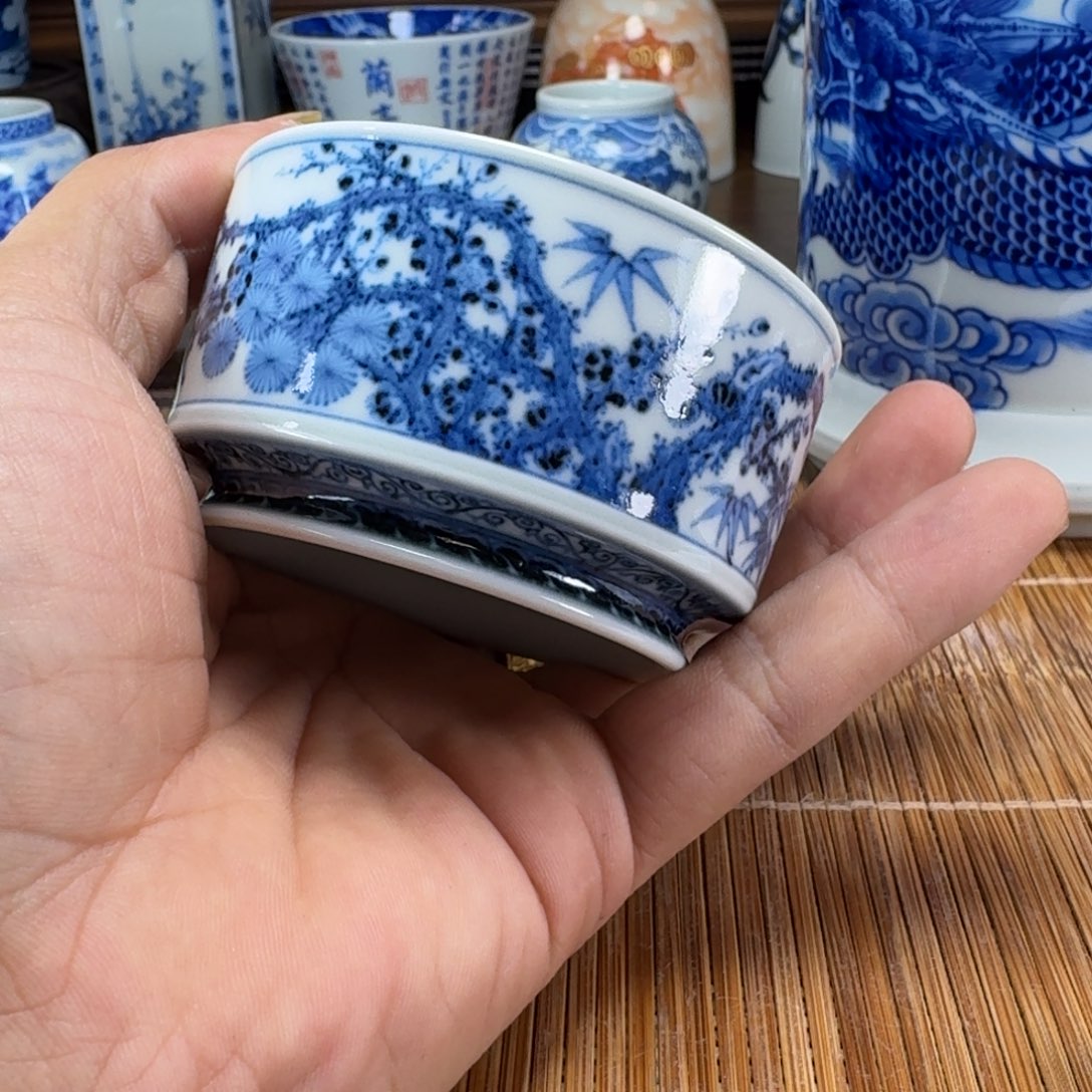 s***.瓷片当代景德镇陶瓷手绘茶具