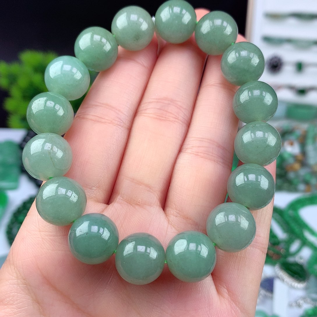 翡翠未镶嵌项链手串