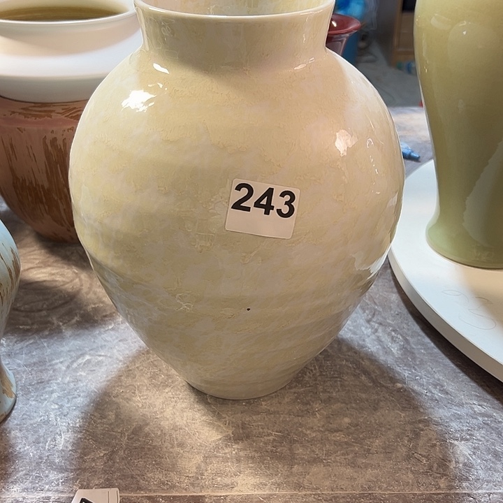 你***醉白泥花瓶口10，高30，243，摆件
