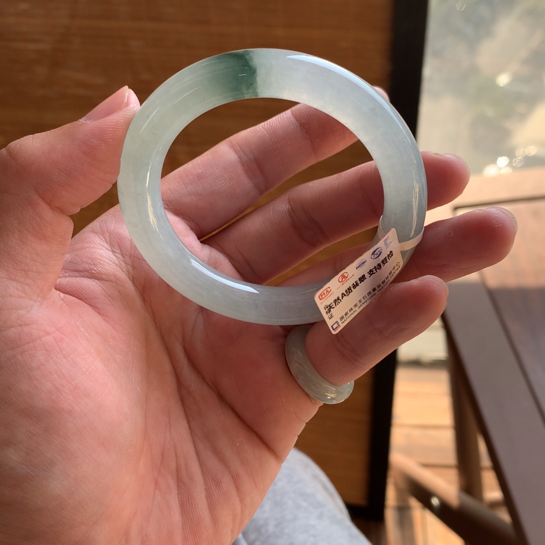 翡翠未镶嵌手镯611号54