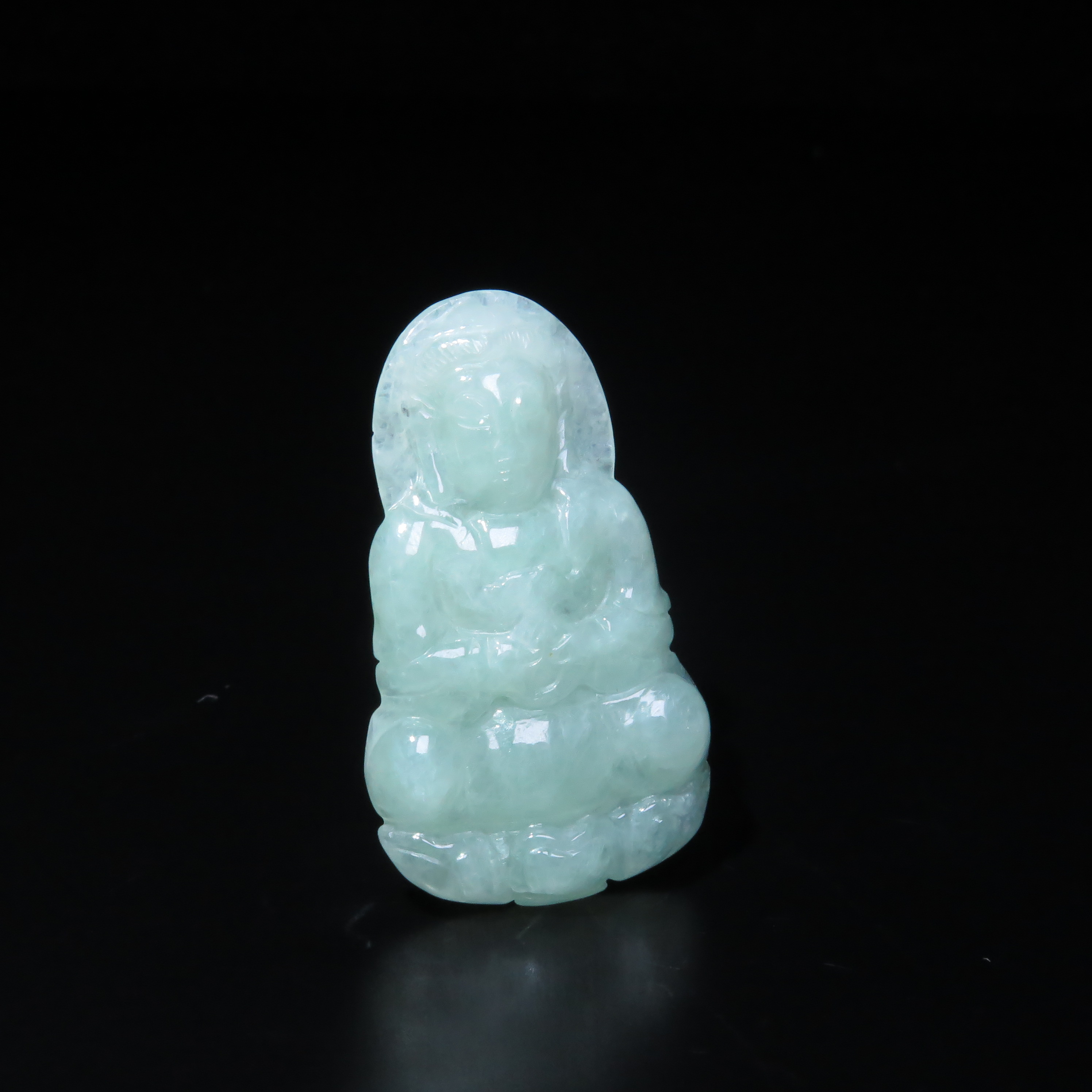 民国翡翠观音挂坠/MZ513470/翡翠/民族文物