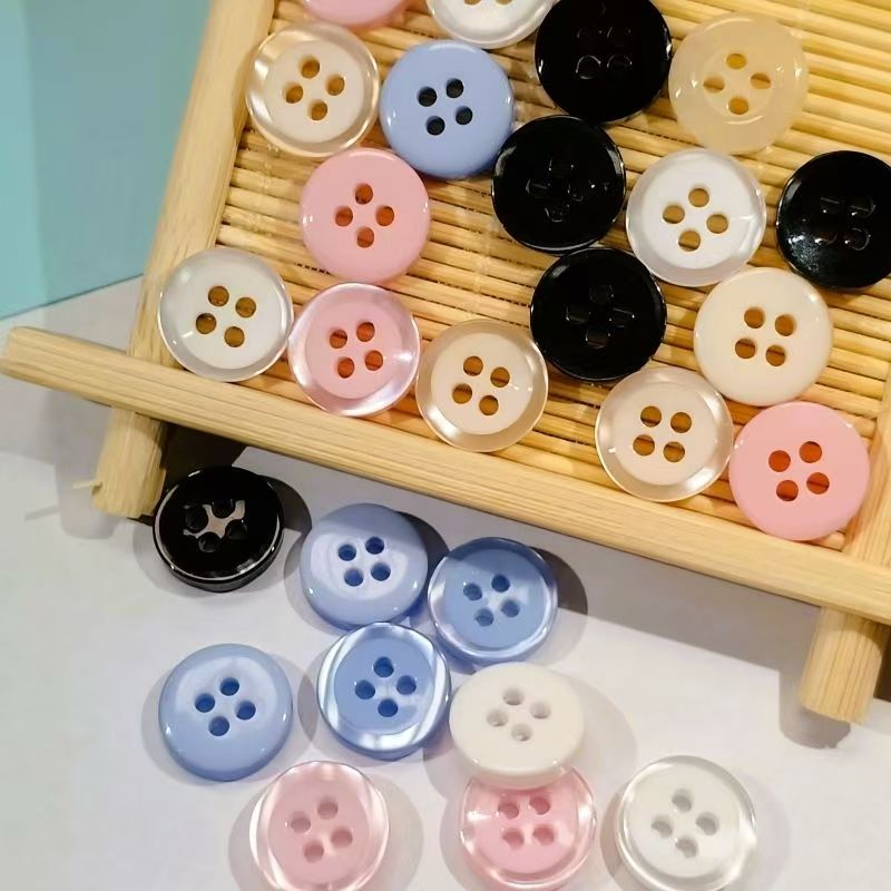 N201-N300高档彩色树脂衣服纽扣服装辅料配饰衬衫衬衣夹克西服扣