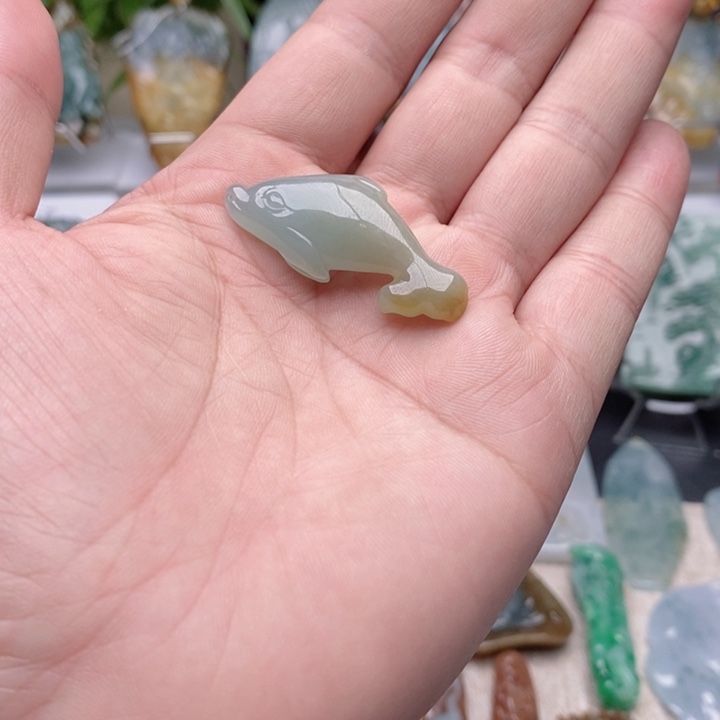 翡翠未镶嵌颈饰缅甸翡翠A货挂件