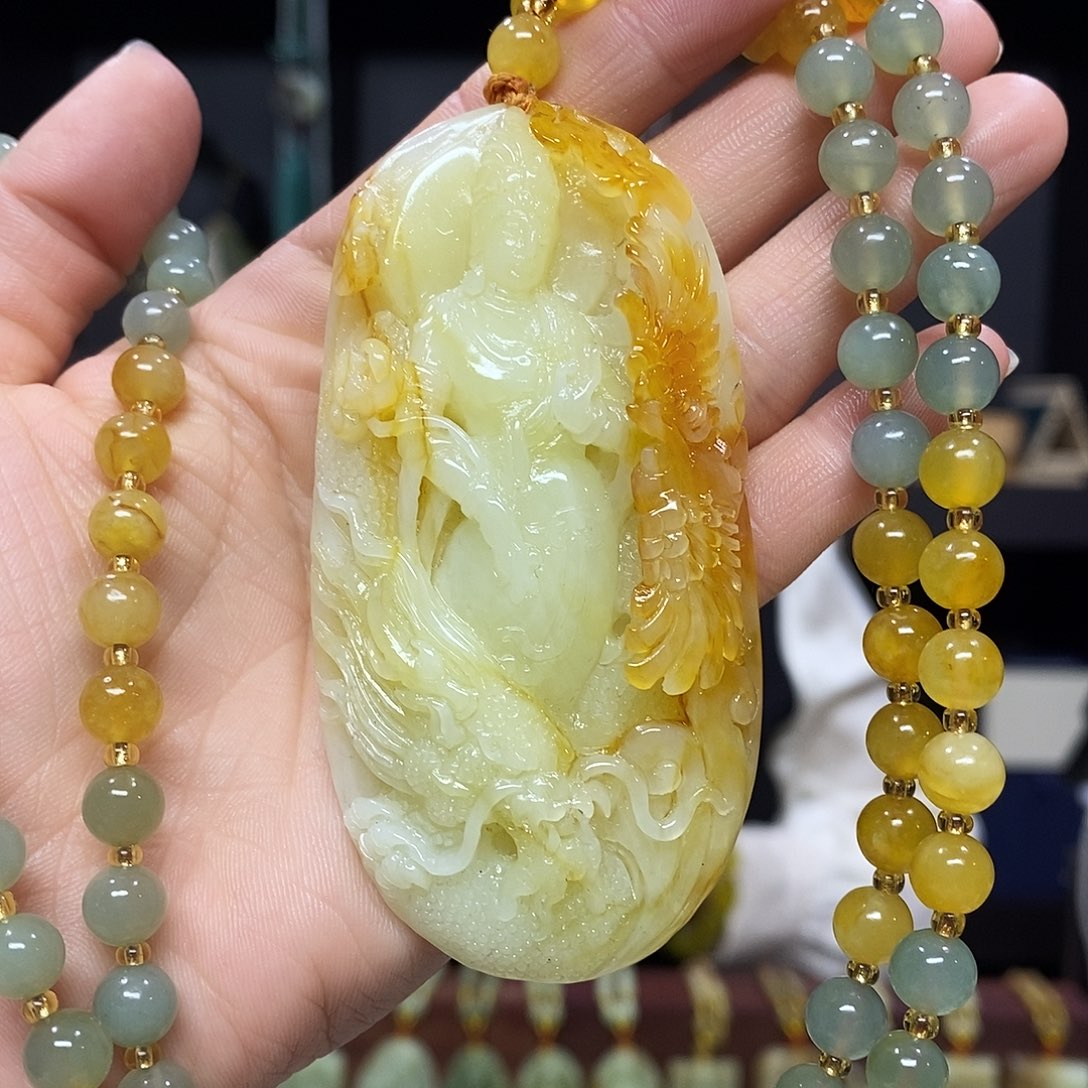 岫玉挂件吊坠手把件未镶嵌