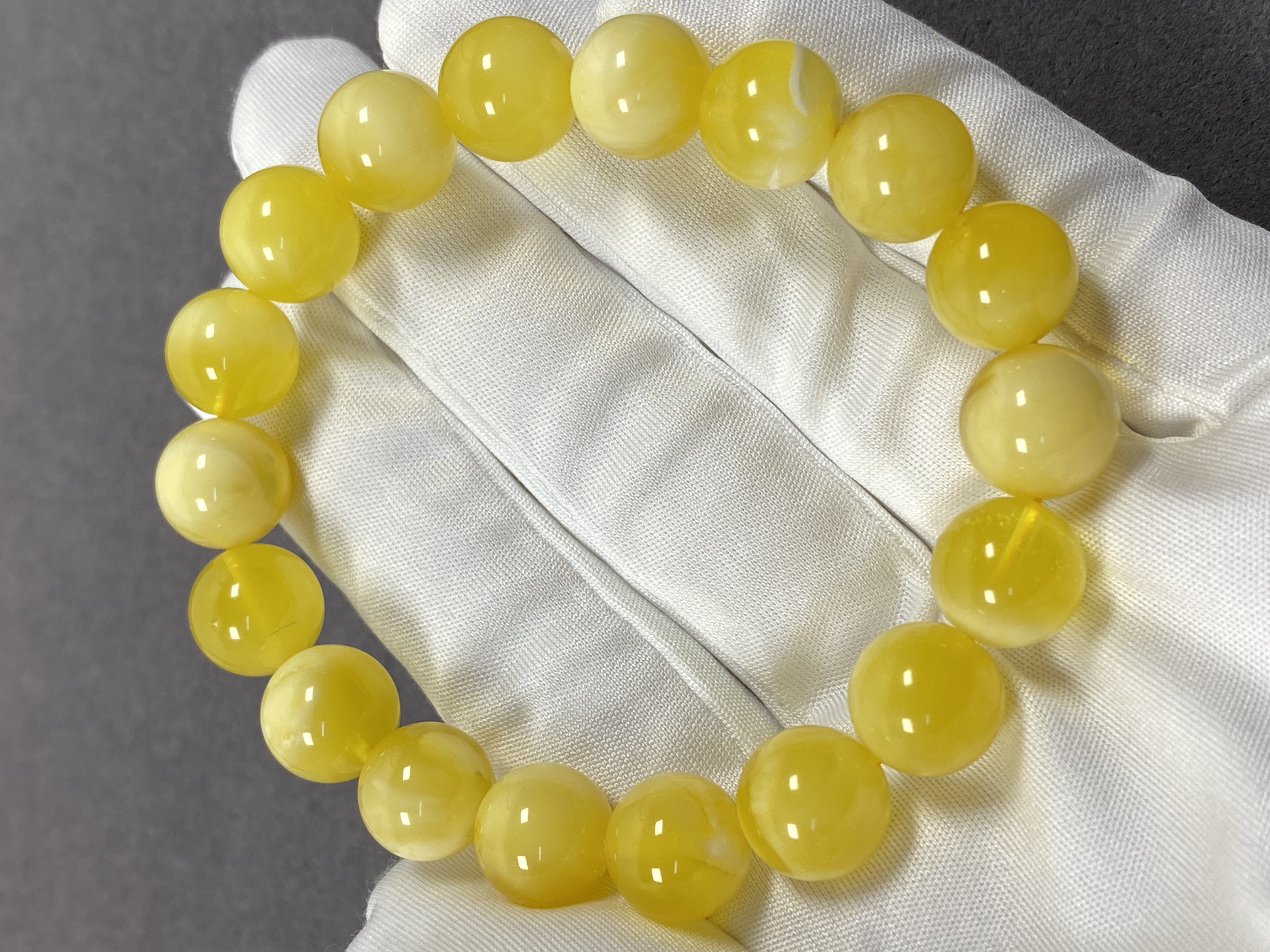 【亿轩珠宝】ZX125003俄料金白黄白圆珠单圈素串11mm+