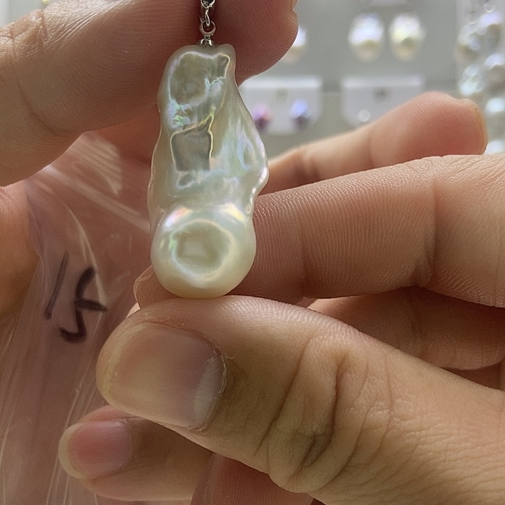 *****颈饰银S925镶嵌淡水珍珠15