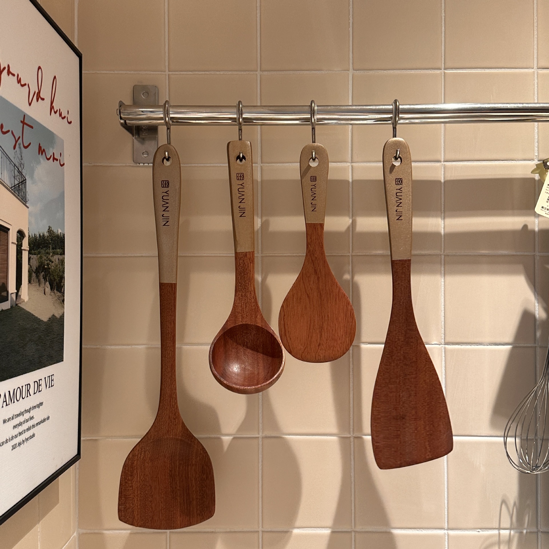 乌檀木铲锅铲不粘锅炒菜铲子家用食品级木头锅铲汤勺炒勺厨具套装