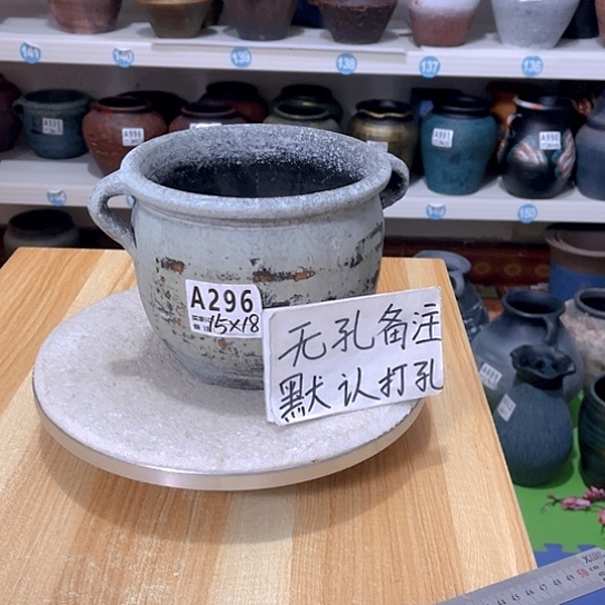 红陶手工制作工艺花盆